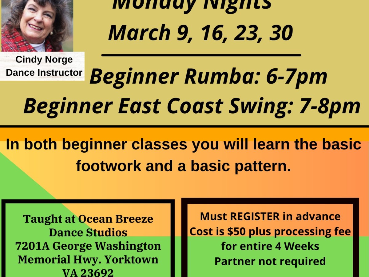 Beginner Rumba & East Coast Swing Group Classes
